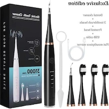 Createtech Yedek Vkemall Temizleyici Taşı Sonic Siyah Seti Diş Başlığı & Wz - Diş Temizleme Aparatı