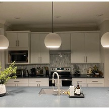 Riolight Modern1 Beyaz Içi Beyaz Masa,Bar Üstü Tekli Metal Sarkit