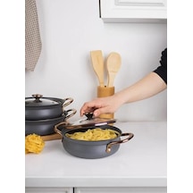 Oms 6 Parça Sahan Seti Bakraç Siyah 3724