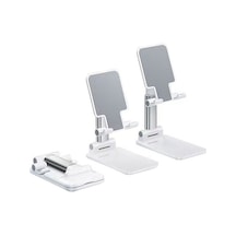 Muduan Cep Telefonu Standı Katlanır Tembel Tablet Masaüstü Standı Taşınabilir Telefon Tutucu Beyaz Yok Havalandırma R0z50g