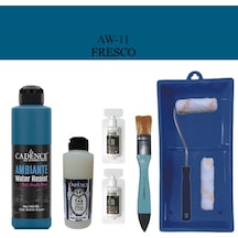 Fayans Tezgah B-ambiente Islak Zemin Aw-11 Fresco 250ml Katalizör 20gr Taş Vernik 120 Saten Rulo Set Fresco Fresco