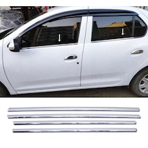 Renault Clio 3 Symbol Krom Cam Çıta 4 Prç P.çelik 2005-2012 Arası
