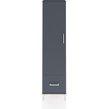 Arges Dolap Tek Raflı Tek Kapaklı Tek Askılı 44x30x182 Aytaşı-antrasit Antrasit