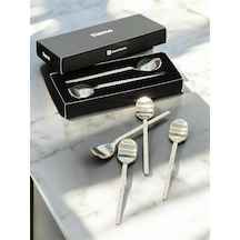 Tiamo Mios Çay Kaşığı Sade 6 Lı Set Paslanmaz Çelik