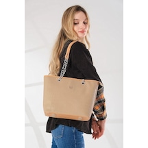 Just Polo Zincir Detaylı Kadın Omuz Çantası 234035mh Kum