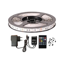 Rgb Şerit Led Sese Ve Müziğe Duyarlı 5050 Smd 3Çip Set