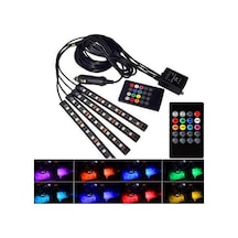 9 Ledli Ayak Altı Led Lamba Sese Ve Müziğe Duyarlı Kumandalı Led Rgb