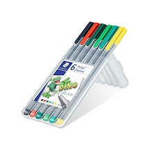 Staedtler 334 Sb6cs10 Triplus Fineliner Dino 0.3 Mm 6'lı Set Karı Çok Renkli