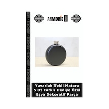 Yuvarlak Tekli Matara 5 Oz Farklı Hediye Özel Eşya Dekoratif Parça Çok Renkli
