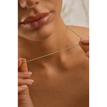 Sefa Gold 14 Ayar Altın Turkuaz Mine Boncuk Kolye