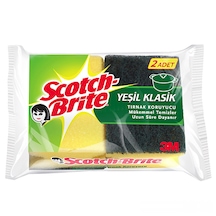 Scotch Brite Yeşil Klasik Tırnak Koruyucu Bulaşık Süngeri 2 Adet