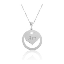 Gümüş Aşk Çemberi Isimli Kadın Kolye (551170066)
