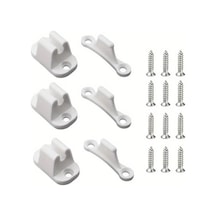 Dashanshop 3 Adet Beyaz Rv Kapı Tutucu Seti 12 Vidalı Karavan Ve Tekne