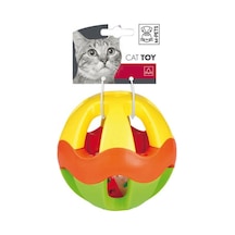 M-Pets 12 CM Zilli Renkli Kedi Topu