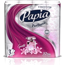Papia 3 Katlı Egzotik Parfümlü Tuvalet Kağıdı 32 Rulo