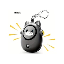 Xuweiwei Siyah 130db Led Yumuşak Anahtarlık Kişisel Güvenlik Alarmı Kadın Erkek Yaşlılar İçin