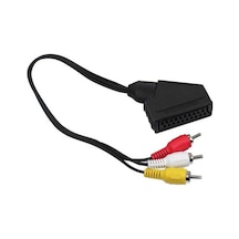 Scart Adaptör Dişi/Rca Erkek 1.2 M Kablo