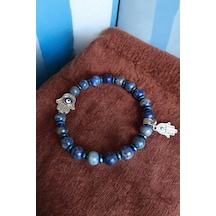Lapis Lazuli Bileklik Hamsa Fatma Ana Eli Doğal Taş Bileklik Nazar Boncuk Model Lapis Taşı Lapis Lazuli Lapis Lazuli