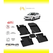 Honda Civic 9 Sedan 2012-2016 4d Havuzlu Paspas