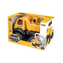 06 518 Power İş Makineli Kamyon -pilsan Oyuncak Çok Renkli