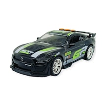 Spor Araba Gt-500 Sürtmeli Işıklı Sesli Siyah Plastik 18cm Lisinya