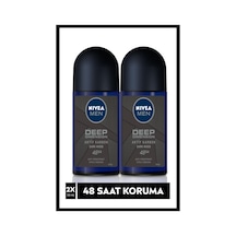 Men Erkek Roll-on Deodorant Deep Dimension Aktif Karbon 50ml, 72 Saat Anti-perspirant Koruma,x2 Adet