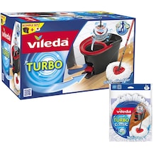 Vileda Turbo Pedallı Temizlik Seti + Yedek Mop