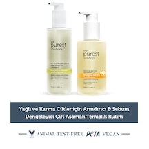 Yağlı Ve Karma Ciltler İçin Arındırıcı & Sebum Dengeleyici Çift Aşamalı Temizlik Rutini