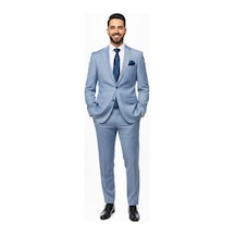 Presto Erkek 4 Drop Regülar Takım Elbise Mavi 475-070 Mavi