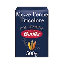 Barilla Mezze Penne Tricolore Üç Renkli Kalem Makarna 500 G - 5 Adet Tarı