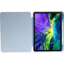 Newface Apple İpad Pro 11 2021 Kılıf Kalemlikli Hugo Tablet Kılıfı - Mavi
