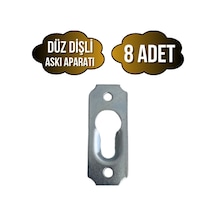 Tablo Ve Çerçeve Askı Demiri Dişli Askı Aparatı Metal Boy:40mm En:15mm 8 Adet Krom