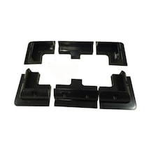 Obus Karavan Güneş Paneli Montaj Seti Siyah 6'lı Set 4 Köşe, 2 Yan