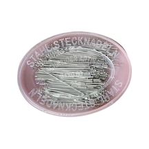Çelik İğne Pembe Oval Kutuda 25 Gr