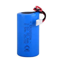 Fanso Er26500h - 1s1p - C Size - 3.6v 8500 Mah Şarjsız Li-socı2 Lithium Pil - Soketli - 51005-2p - Ters