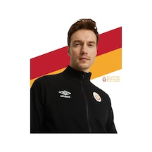 Galatasaray Lisanslı Dik Yaka Fermuarlı Siyah Sweat Siyah