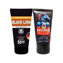 Süper Black Lion Booster 50 Ml + Hors Active Cream 50 Ml / Erkeklere Özel Krem Seti