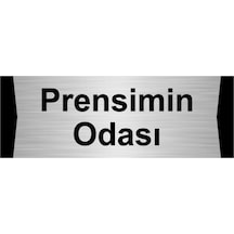 Prensimin Odası 10x20cm Gümüş Renk Metal Yönlendirme Levhası