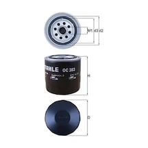Volvo S40 Yag Filtresi 1.8 1996-1999 Mahle Oc383