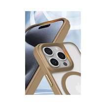 Apple iPhone  Uyumlu  16 Pro Kılıf Enka Magsafe Silikon Kılıf - Şeffaf