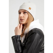 Kadın Balıkçı Style %100 Pamuklu Kaşkorse, Terletmez, Ultra Hafif, Yumuşak Bere - Standart / Melanj Açık Gri Melanj Açık Gri