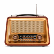 Ultratekno R-2066bt Şarjlı Nostaljik Radyo Bluetooth Usb Tf Kart Type-c Fm Am Sw 3 Bant Retro Radyo