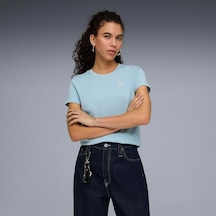 Puma Essential Elevated Kadın Turkuaz Tişört 69570847
