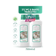 Doğal Formüllü Wc Banyo Temizleyici 750 Ml 2'li Set