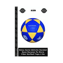 Delux Serisi Aktivite Hareket Oyun Rucanor Pu Mıcro Fiber Korfball Topu 4 No Çok Renkli