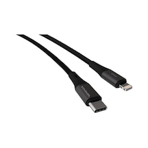 Type C-lightning 27watt Pd Hızlı Şarj Kablosu, Siyah/antrasit Metal 100 Cm
