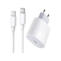 İos Yeni Nesil Hızlı Şarj Aleti Seti Usb-c 20w Adaptör + Usb-c Ka