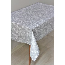 Elyaf Astarlı Silinebilir Pvc Muşamba Masa Örtüsü 3020-1 Astrçaprazip-gri