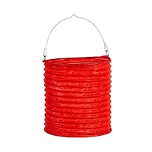 Abajur - Japon Feneri - Mumlu - Aydınlatma - 15X17Cm - Kırmızı