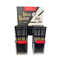 Faber-castell Black Edition Süper Soft 2b+ Kurşun Kalem, 12'li Set, Siyah